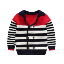 Korean Style Winter Woolen Child Sweater Designs Kids Boys Fancy Knitted Cardigan Sweater